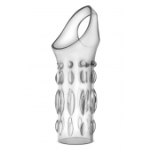 Прозрачная насадка на пенис Stretchy Studded Penis Sleeve Ring - Blush Novelties - в Курске купить с доставкой