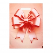 Пакет с принтом в виде банта с вырубной ручкой (30х40 см) - Сима-Ленд - купить с доставкой в Курске