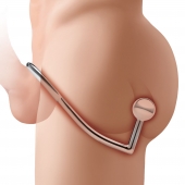 Кольцо на пенис с анальным стимулятором Stainless Steel Anal Hook   Cock Ring - BlueLine - в Курске купить с доставкой