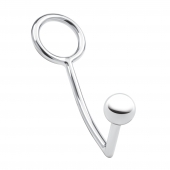 Кольцо на пенис с анальным стимулятором Stainless Steel Anal Hook   Cock Ring - BlueLine - в Курске купить с доставкой