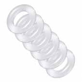 Комплект из 6 прозрачных эрекционных колец Ring Master Custom Ball Stretcher Kit - XR Brands - в Курске купить с доставкой