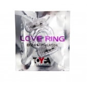 Прозрачное виброкольцо с двумя вибропульками - Toyfa Basic - в Курске купить с доставкой