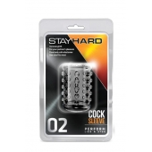 Прозрачная насадка на пенис с шишечками STAY HARD COCK SLEEVE 02 CLEAR - Blush Novelties - в Курске купить с доставкой