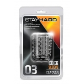 Прозрачная насадка с шипами и шишечками STAY HARD COCK SLEEVE 03 CLEAR - Blush Novelties - в Курске купить с доставкой