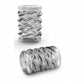 Прозрачная насадка с объёмными чёрточками STAY HARD COCK SLEEVE 06 CLEAR - Blush Novelties - в Курске купить с доставкой