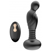 Черный массажер простаты с вибрацей и возвратно-поступательными движениями - Boys of Toys - в Курске купить с доставкой Черный массажер простаты с вибрацей и возвратно-поступательными движениями - Boys of Toys - в Курске купить с доставкой