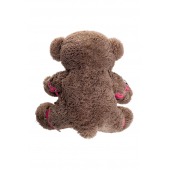 Бондажный набор: бурый мишка с розовыми оковами и наручниками - Pecado - купить с доставкой в Курске