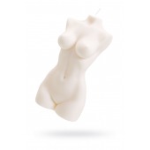 Белая интерьерная свеча в форме женского торса - 850 гр. - Pecado - купить с доставкой в Курске