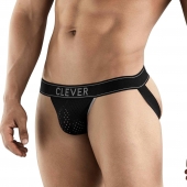 Черные перфорированные трусы-джоки Clever Ambar Jockstrap - Clever Masculine Underwear купить с доставкой Черные перфорированные трусы-джоки Clever Ambar Jockstrap - Clever Masculine Underwear купить с доставкой