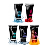 Набор из 5 лубрикантов JUJU (увлажняющий, Hot+, Long, Anal, малина) - JuJu - купить с доставкой в Курске