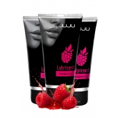 Набор из 3 съедобных лубрикантов JUJU со вкусом малины - JuJu - купить с доставкой в Курске