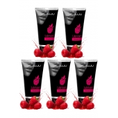 Набор из 5 съедобных лубрикантов JUJU со вкусом малины - JuJu - купить с доставкой в Курске