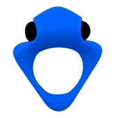 Синее эрекционное кольцо Wooomy Tribeс с вибрацией - Adrien Lastic - в Курске купить с доставкой