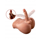 Телесный мужской торс с вибрацией и возвратно-поступательными движениями Bartlett - SHEQU купить в Курске с доставкой в Orgasmix.ru Телесный мужской торс с вибрацией и возвратно-поступательными движениями Bartlett - SHEQU