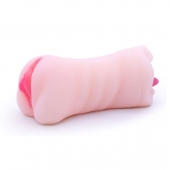 Телесный двусторонний мастурбатор - вагина и ротик - Boys of Toys - в Курске купить с доставкой