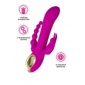 Лиловый тройной вибратор Trinny - 21,5 см. - A-toys купить в Курске с доставкой в Orgasmix.ru Лиловый тройной вибратор Trinny - 21,5 см. - A-toys