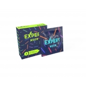 Светящиеся в темноте презервативы Expert Neon - 3 шт. - Expert - купить с доставкой в Курске