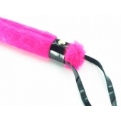 Нежная плеть с розовым мехом BDSM Light - 43 см. - БДСМ Арсенал - купить с доставкой в Курске