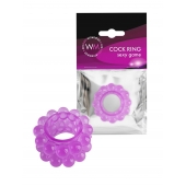 Лиловое эрекционное кольцо с 2 рядами стимулирующих шариков - Erowoman-Eroman - в Курске купить с доставкой