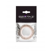Эрекционное кольцо с бежевыми «ресничками» - Sextaz - в Курске купить с доставкой
