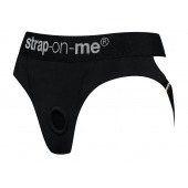 Черные трусики для насадок Heroine Lingerie Harness - size XL - Strap-on-me - купить с доставкой в Курске