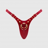 Красный пояс для фиксации насадок Strap-On-Me Leatherette Harness Fabulous - Strap-on-me - купить с доставкой в Курске