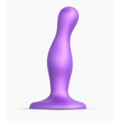 Фиолетовая насадка Strap-On-Me Dildo Plug Curvy size S - Strap-on-me - купить с доставкой в Курске