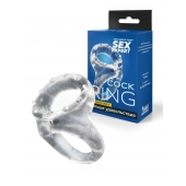 Прозрачное двойное эрекционное кольцо - Sex Expert - в Курске купить с доставкой