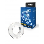 Прозрачное эрекционное кольцо в форме гайки - Sex Expert - в Курске купить с доставкой