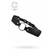 Черный кожаный чокер-ошейник со скруглёнными углами - Pecado - купить с доставкой в Курске