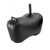 Черное надувное кресло с платформой для фиксации дилдо Body Dock Inflatable Love Seat - Pipedream - купить с доставкой в Курске