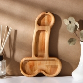 Деревянное блюдо для подачи в форме члена (25 х 16,5 х 1,7 см) - Сима-Ленд - купить с доставкой в Курске