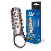 Дымчатая насадка на пенис с выпуклостями - 11 см. - Sex Expert - в Курске купить с доставкой