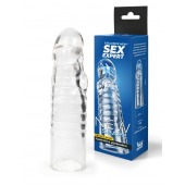 Прозрачная закрытая насадка на член - 15 см. - Sex Expert - в Курске купить с доставкой
