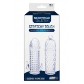 Набор из 2 прозрачных насадок на член Seductive Tickler Sleeves Set - NMC - в Курске купить с доставкой