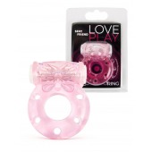 Розовое эрекционное виброкольцо с бабочкой - 1137 - в Курске купить с доставкой