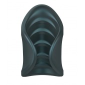 Серый сквозной мастурбатор с вибрацией Manwan Starter - Manwan - в Курске купить с доставкой