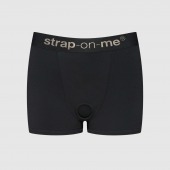 Черные трусики-боксеры для фиксации насадок Strap-on-me Harness Lingerie Allure - size L - Strap-on-me - купить с доставкой в Курске