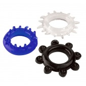 Набор из 3 эрекционных колец разного цвета и рельефа - Boys of Toys - в Курске купить с доставкой