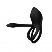 Черное эрекционное виброкольцо Bayek с пультом ДУ - Zalo - в Курске купить с доставкой