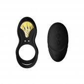 Черное эрекционное виброкольцо Bayek с пультом ДУ - Zalo - в Курске купить с доставкой