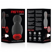 Черно-красный мастурбатор с вибрацией и всасыванием - JAMYJOB - в Курске купить с доставкой