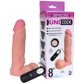 Фаллическая насадка Харнесс UNICOCK 8  с вибрацией - 20 см. - LOVETOY (А-Полимер) - купить с доставкой в Курске