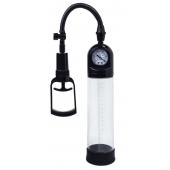 Чёрная вакуумная помпа A-toys с манометром и прозрачной колбой - A-toys - в Курске купить с доставкой