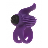 Эрекционное кольцо с подхватом мошонки и стимуляцией клитора Bullet Lastic Ring - Adrien Lastic - в Курске купить с доставкой