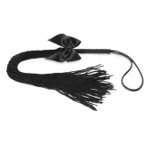 Чёрная плётка Lilly Whip Bijoux - Bijoux Indiscrets - купить с доставкой в Курске