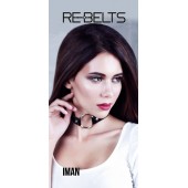 Чёрный чокер-кляп Iman Black - Rebelts - купить с доставкой в Курске