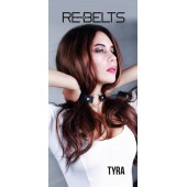Чёрный кожаный чокер-кляп Tyra Black - Rebelts - купить с доставкой в Курске