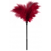 Пластиковая метелочка с красными пёрышками Small Feather Tickler - 32 см. - Blush Novelties - купить с доставкой в Курске