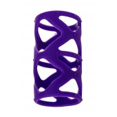 Фиолетовая насадка-сетка на пенис - 7,5 см. - A-toys - в Курске купить с доставкой